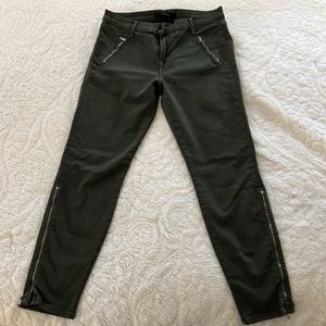 J Brand Carey moto capri midrise ankle zip size 31
